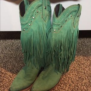 Liberty Black fringe boots